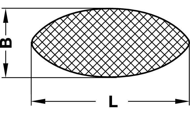 Шкант - плоский 45х15х4мм, величина 0, Hafele