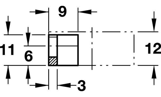 OPTIMUS Стяжка корпусная d=8мм, Hafele