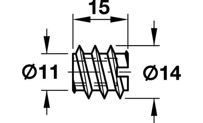 OPTIMUS Стяжка корпусная d=8мм, Hafele