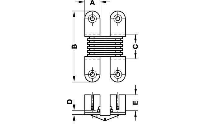 Hafele Петля VICI шарнирная 180° 10х42мм, сталь