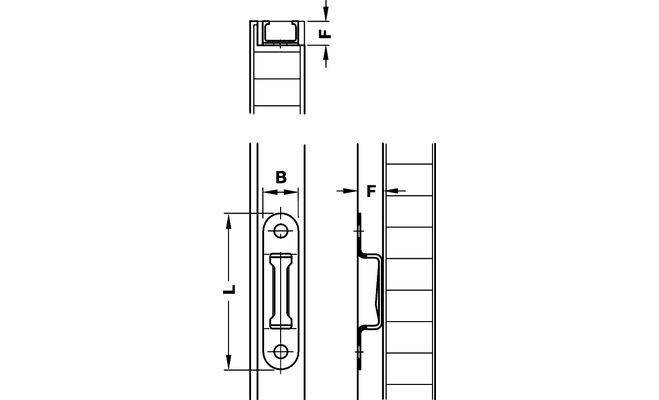 Стяжка Modular13 для секційних полиць, Hafele