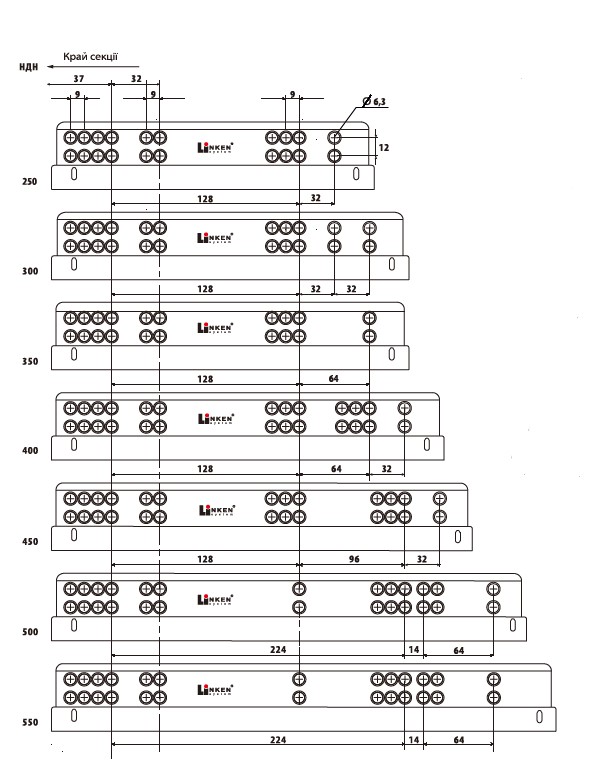 Напрямна прихована (NEW) LinkenSystem SYNCHRO-3D TouchLatch-550 (35кг) для 16-19 мм